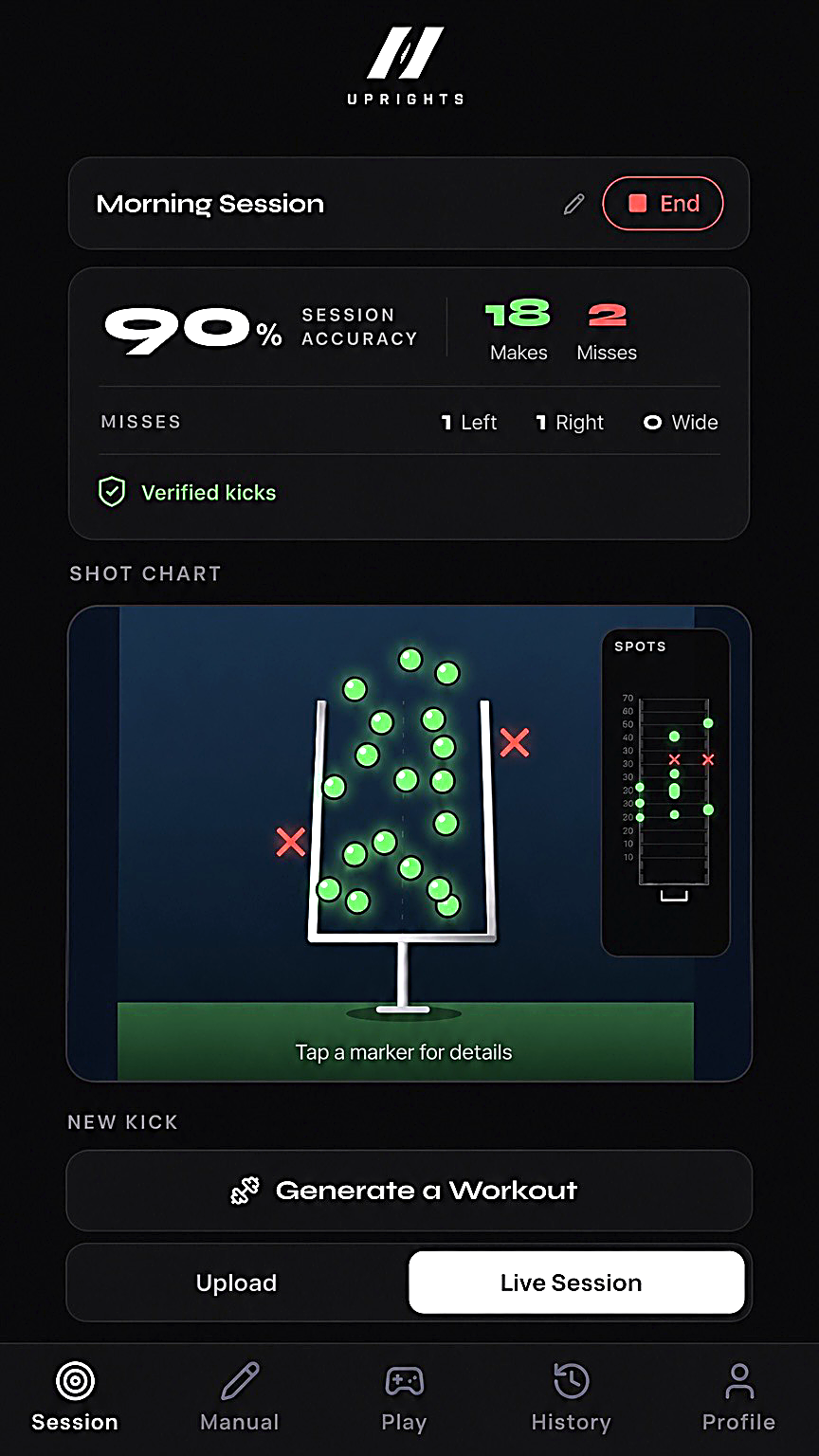 Uprights app